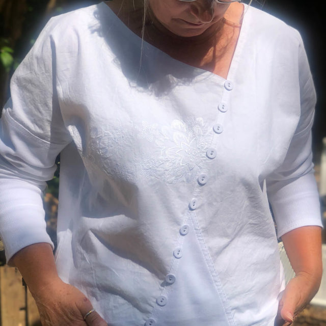 Pieces-Pulli aus Webware von kater.schnurr