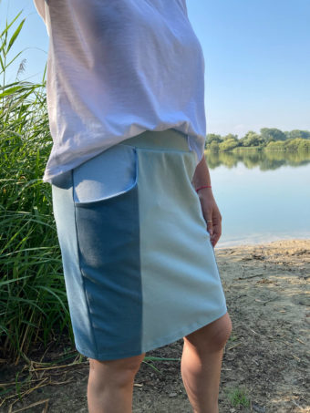 Schnittmuster Rock DIVIDED mit Taschen und teilbarem Vorderrock | schnittdeern