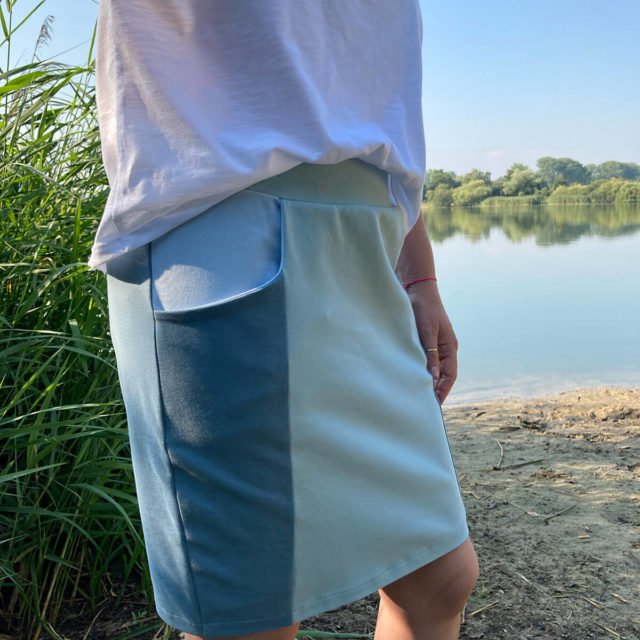 Schnittmuster Rock DIVIDED mit Taschen und teilbarem Vorderrock | schnittdeern