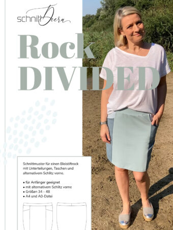 Rock DIVIDED Schnittmuster schnittdeern