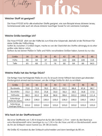 Infos Hose HYGGE