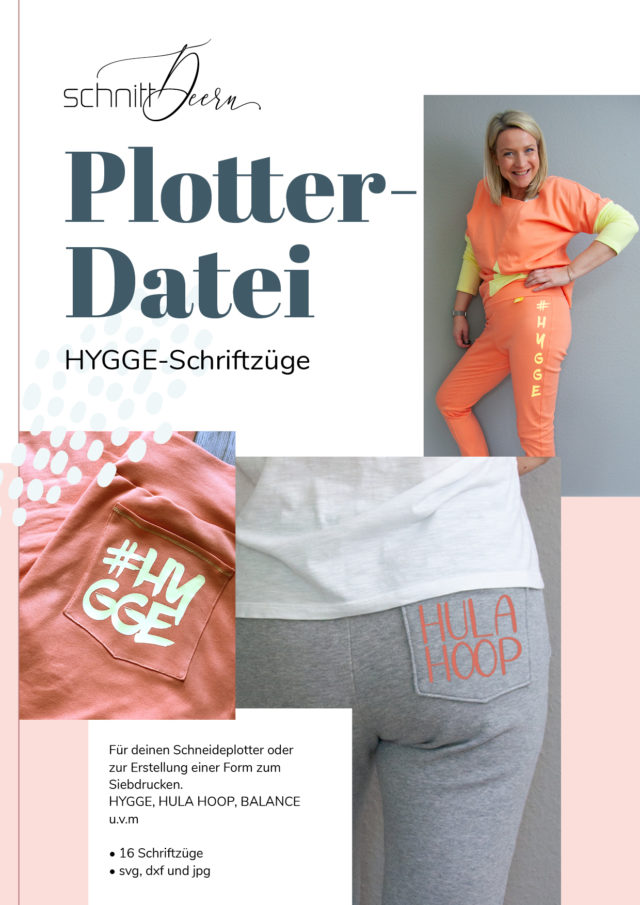 Plotter-Datei Hygge Schriftzüge