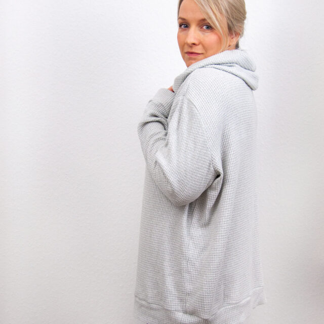SENSES Sweater Mit Kuschelkragen in Middle aus Viskosestrick
