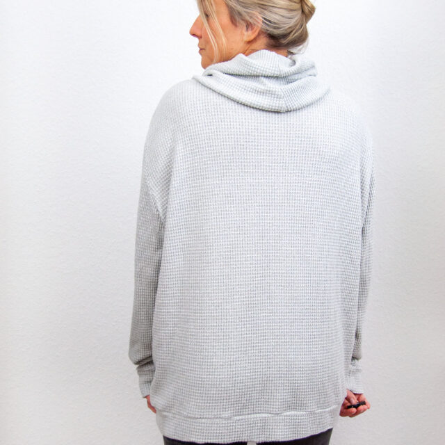 SENSES Sweater Mit Kuschelkragen in Middle aus Viskosestrick