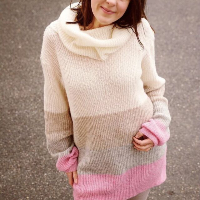 SensesSweater Kuschelstrick Rosa von @miminaeht