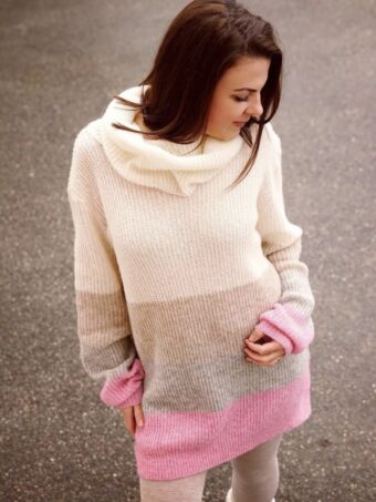 SensesSweater Kuschelstrick Rosa von @miminaeht