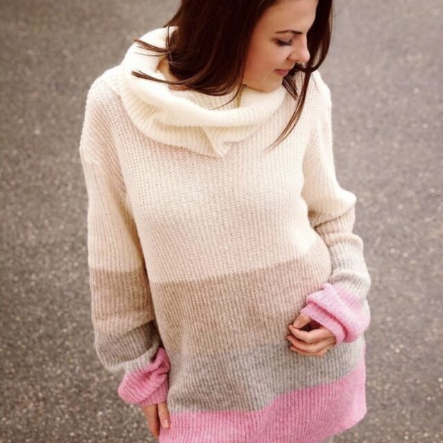 SensesSweater Kuschelstrick Rosa von @miminaeht
