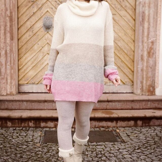SensesSweater Kuschelstrick Rosa von @miminaeht
