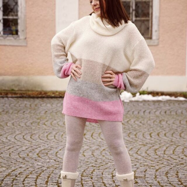 SensesSweater Kuschelstrick Rosa von @miminaeht