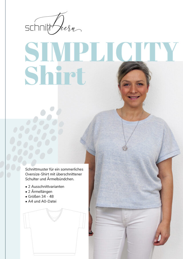 SIMPLICITY-Shirt | Schnittmuster eBook von schnittdeern